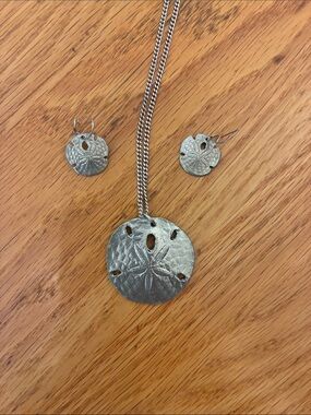 Vintage silver dollar necklace/earrings set